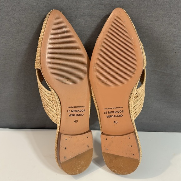 LE MOGADOR Azoulay Flats In Tan size 40 / 9.5 US - Picture 5 of 6
